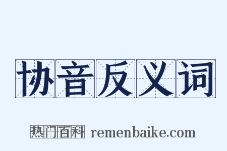 协音反义词是什么意思的图片